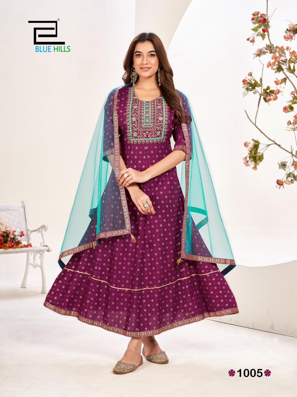 Blue Hills Manika Mage Hithe Vol 20 Rayon Dupatta With Kurtis Catalog
